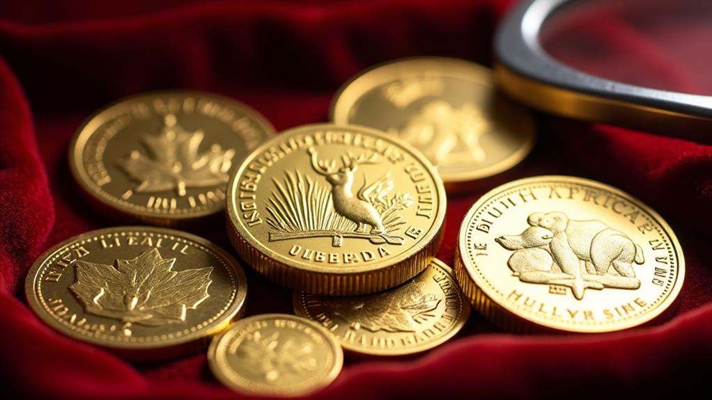 varieties of gold coins